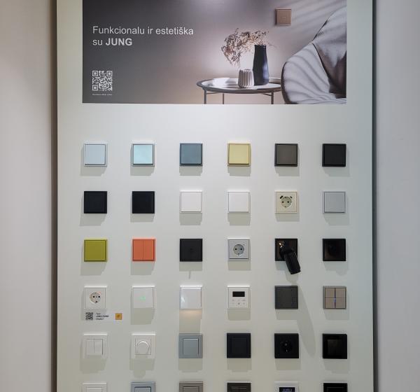 Naujasis JUNG stendas Vilniuje, kviečiame atvykti ir susipažinti su gamintojo produkcija